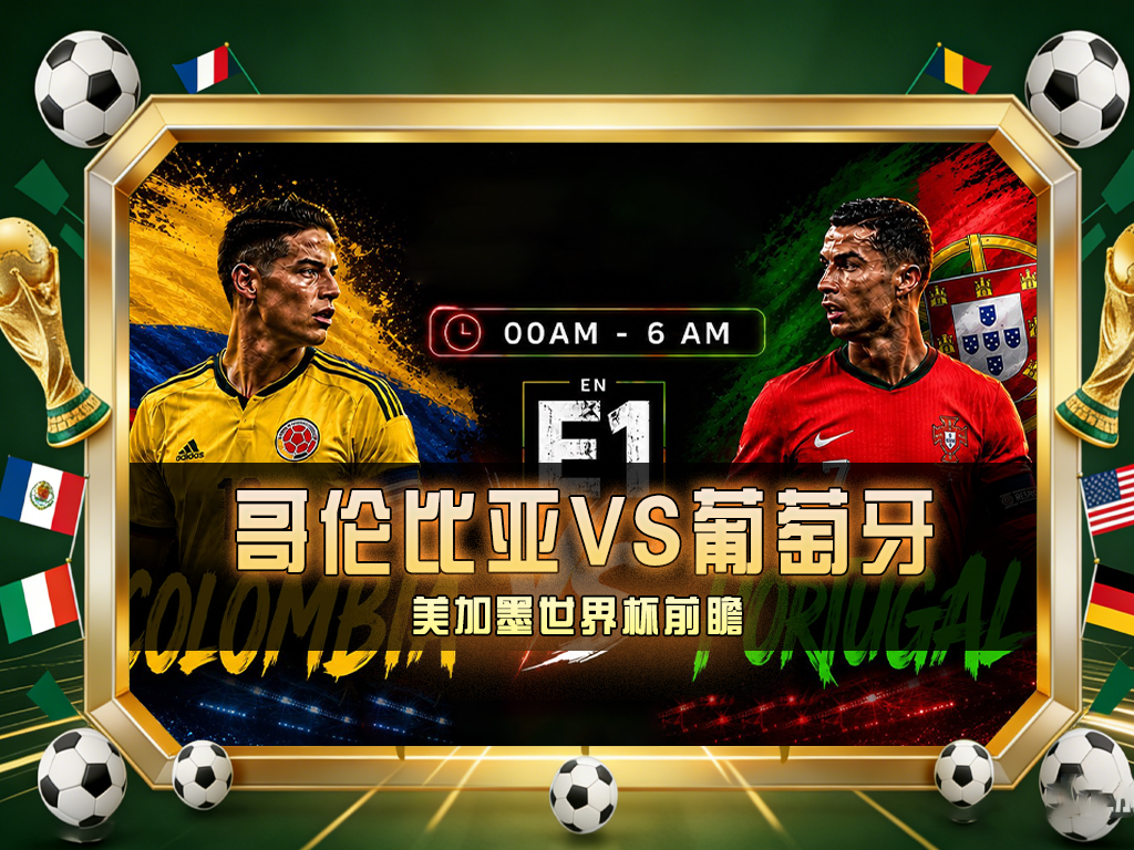 🔥哥伦比亚 VS 葡萄牙：南美冲击欧洲豪门！